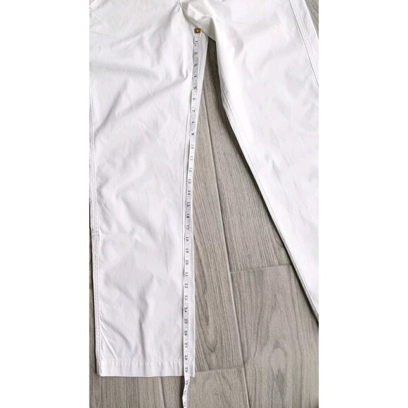 LL Bean Womens White Linen Pants Classic Fit 28x29.5 - Picture 6 of 7